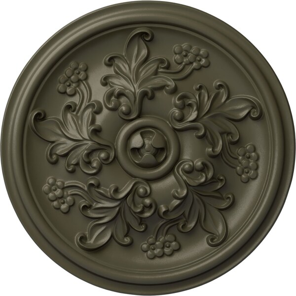 Ekena Millwork Katheryn Ceiling Medallion (Fits Canopies up to 2 1/8"), 14 1/2"OD x 2 3/4"P, Witch Hazel CM14KTWHF - main
